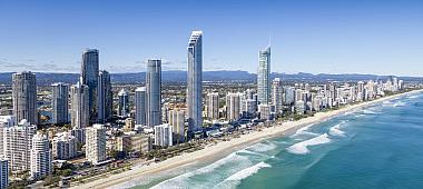 Aerial view of Gold Coast, Queensland, Australia